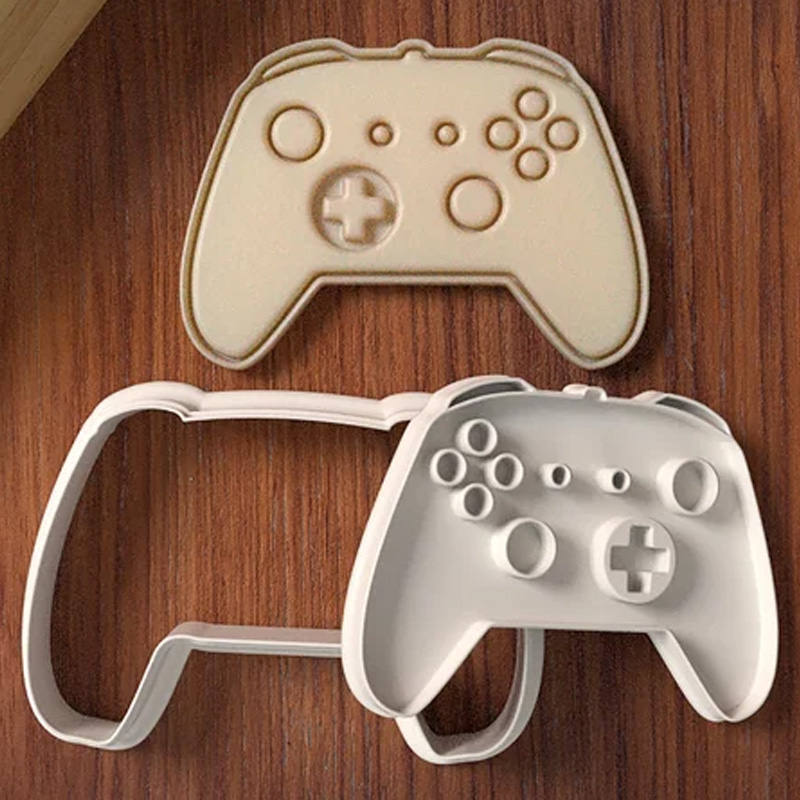Personalized Game Controller Cookie Cutter 3D Printed Baking Supplies Fondant Tool Craft Stamp for Gamer Geek Lover