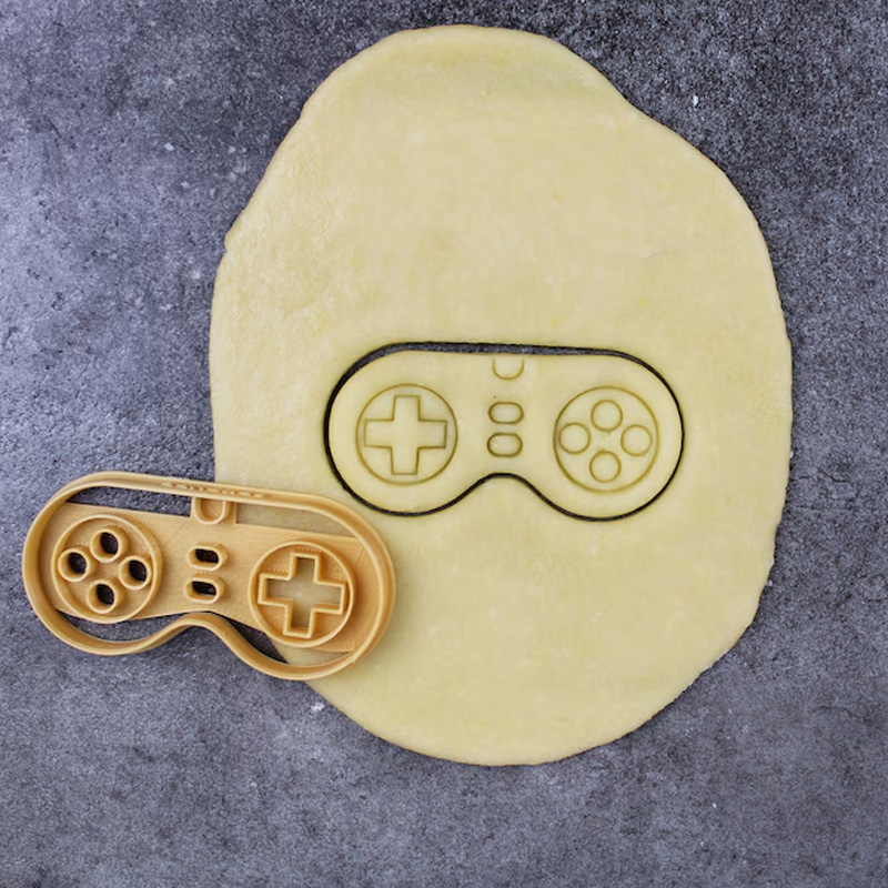 Personalized Video Game Themed Cookie Cutter 3D Printed Baking Supplies Fondant Tool Craft Stamp for Gamer Geek Lover