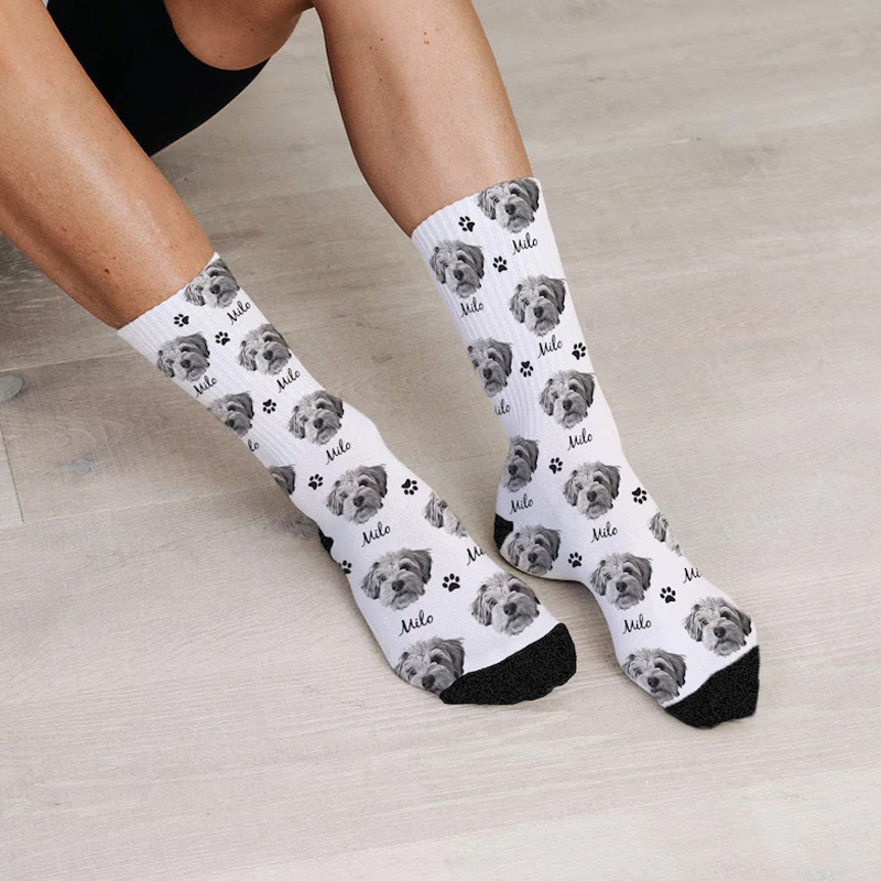 Personalized Horse Socks With Faces Custom Gift for Friend or Sister Birthday Gifts for Her for Rider Equestrian Riding Lovers