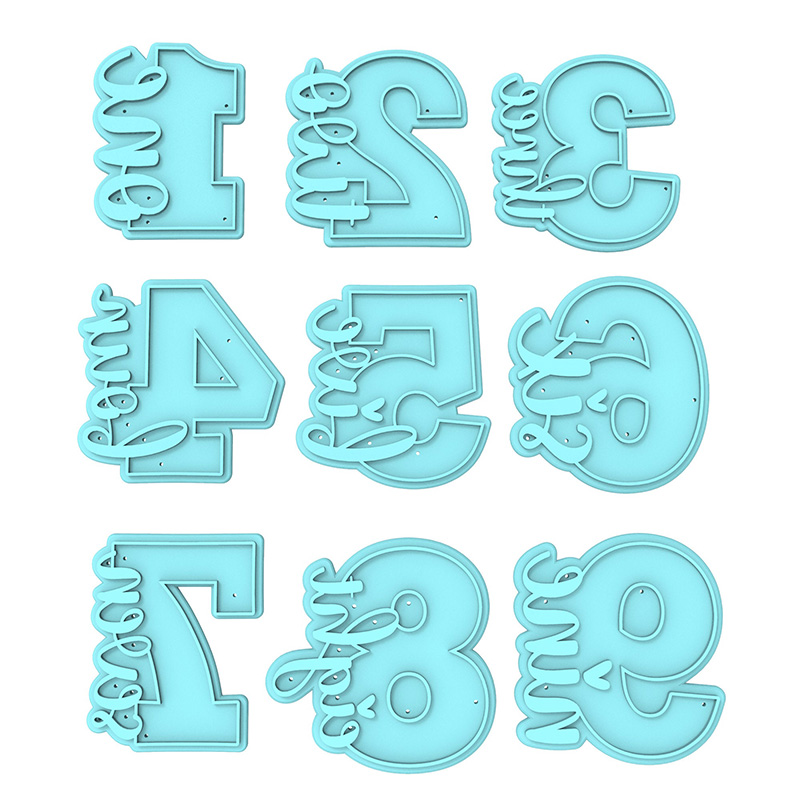 [Copy]Personalized Sport Birthday Number Cookie Cutter 