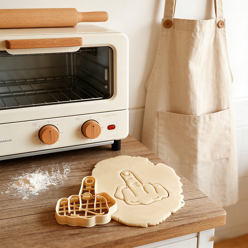 Personalized Funny Middle Finger Cookie Cutter Adult Novelty Bake Tool Fuck You Sign Fuck Off Middle Finger Hand Fingers Cookie Cutter