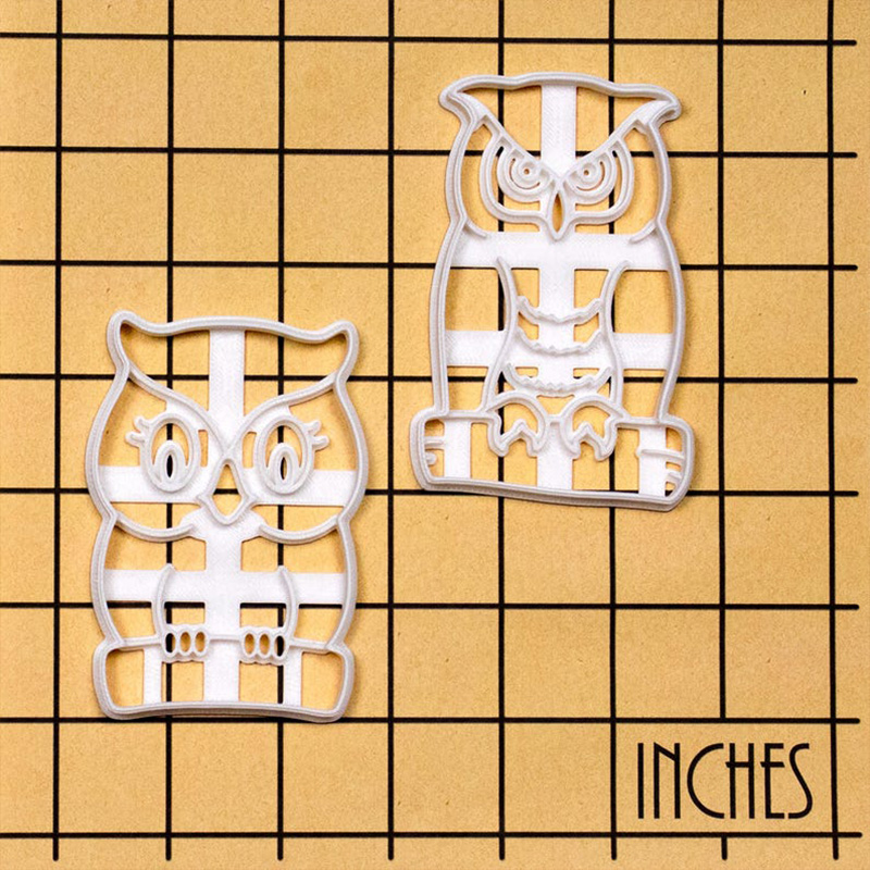 Personalized 3D Printed Owl Cookie Cutter Woodland Animal for Baking Lover