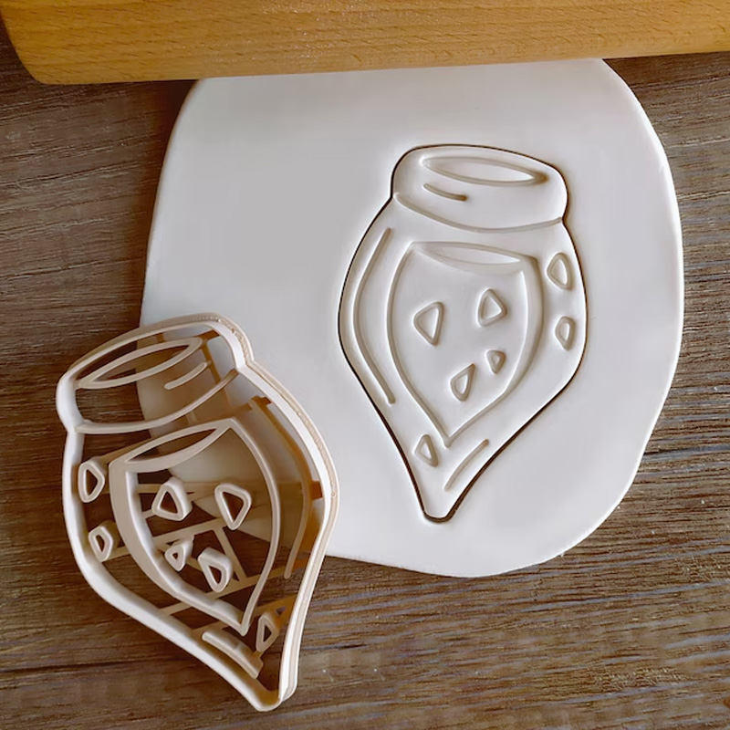 Personalized Flask Potion Cookie Cutter Pastry Fondant Dough Biscuit 3D Printed Baking Tool Craft Stamp for Geek Lover