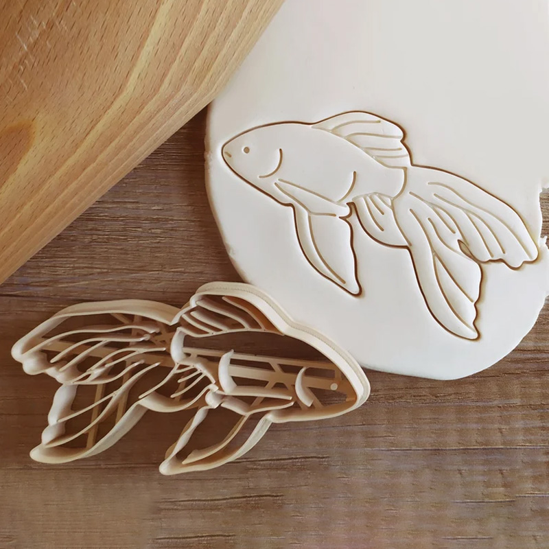 Personalized Fish Clay Cutter Foremka do ciastek Cookie Cutter Pastry Fondant Dough Biscuit 3D Printed Baking Tool Craft Stamp for Fishing Lover