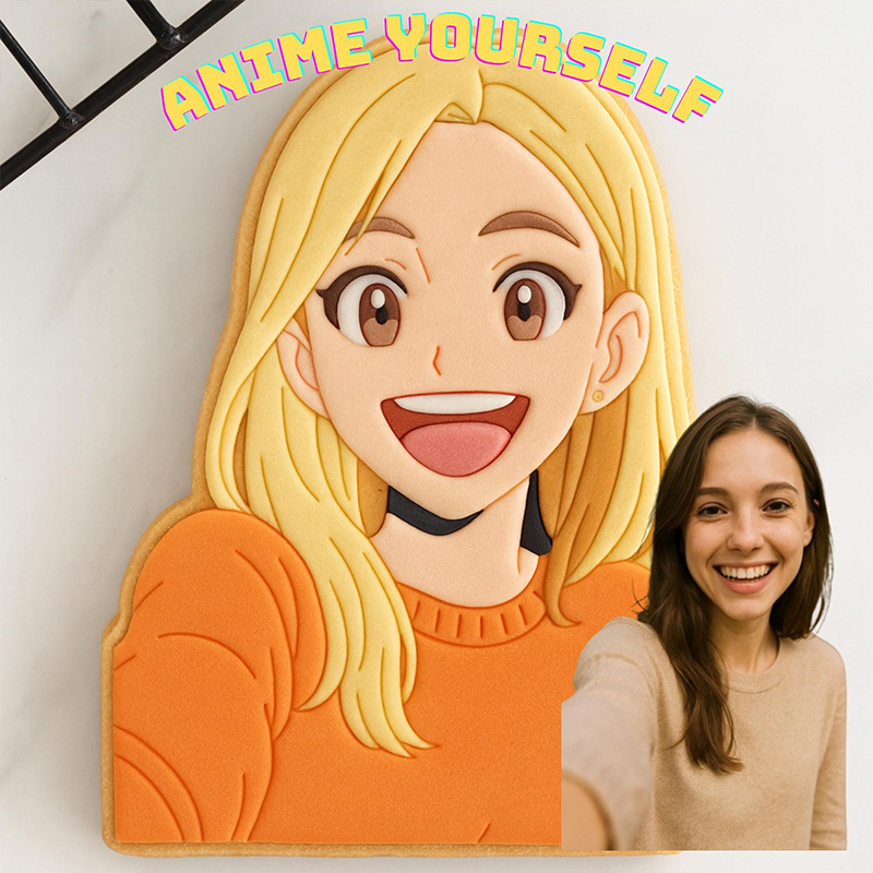 Personalized Anime Face Photo Cookie Cutter Funny Cookie Gift Wedding Gift Custom Face Photo Gift Face Cookie Cutter Valentine's Day Gift 