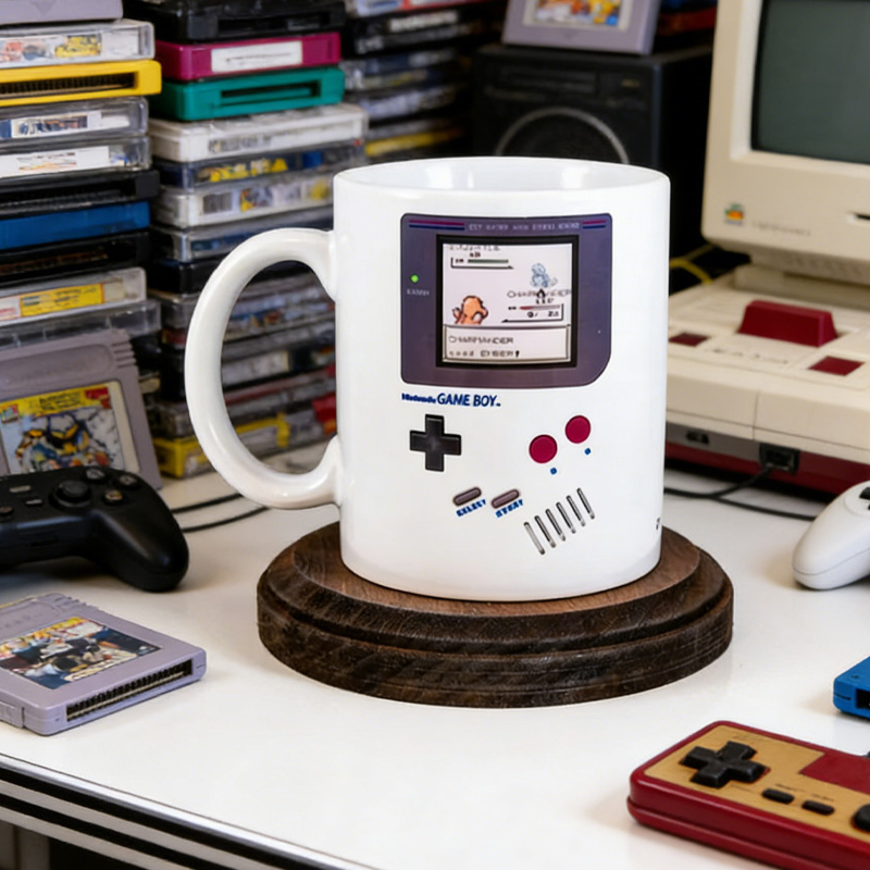 Personalized Gameboy Video Game Mug Coffee Cup for Nerdy Geek Lover