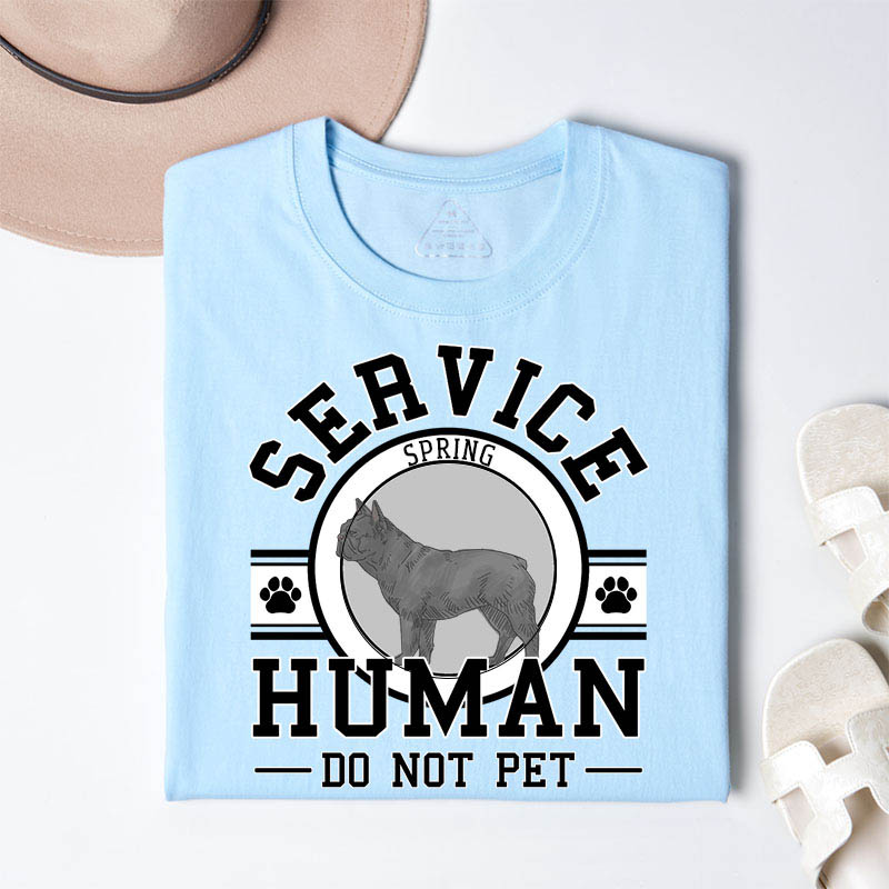 Personalized Dog Lover Service Human T-Shirt
