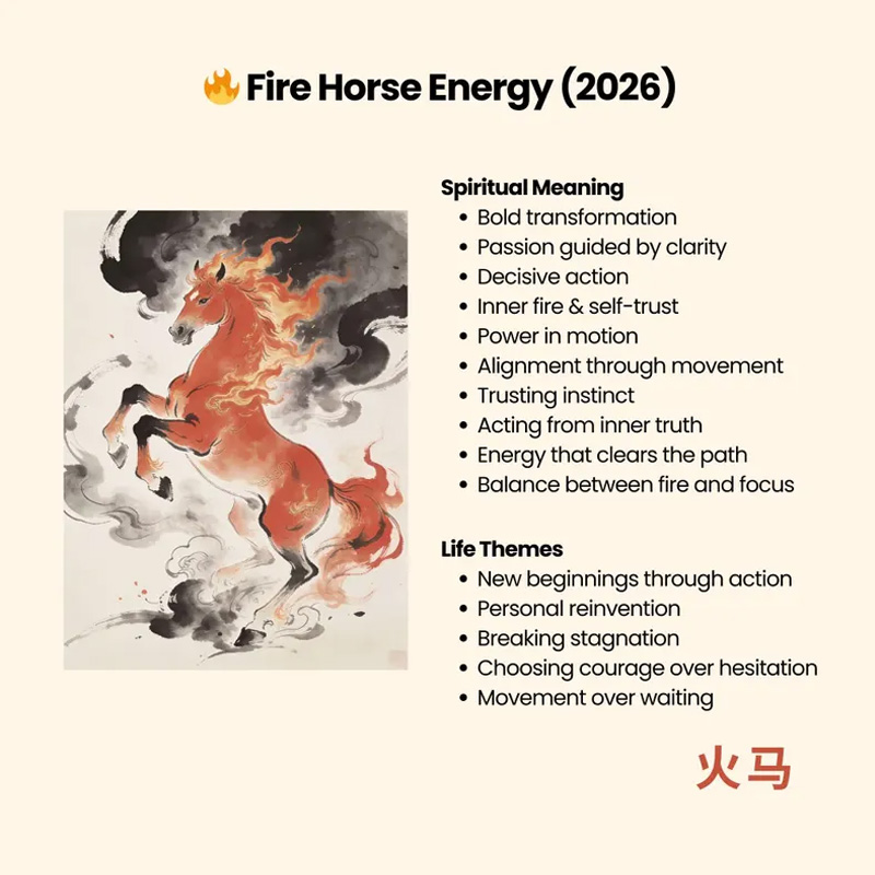 Personalized Chinese Zodiac Poster Fire Horse Print Portrait Equestrian Art Print Wall Decor Home Decor Gift for Riding Lover