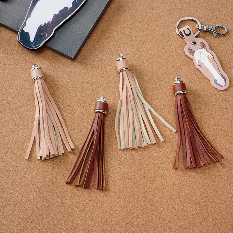 Personalized Name Photo Horse Face Keychain with Tassel Horse Marking Keyring Equestrian Accessory Gift for Equestrian Riding Lovers