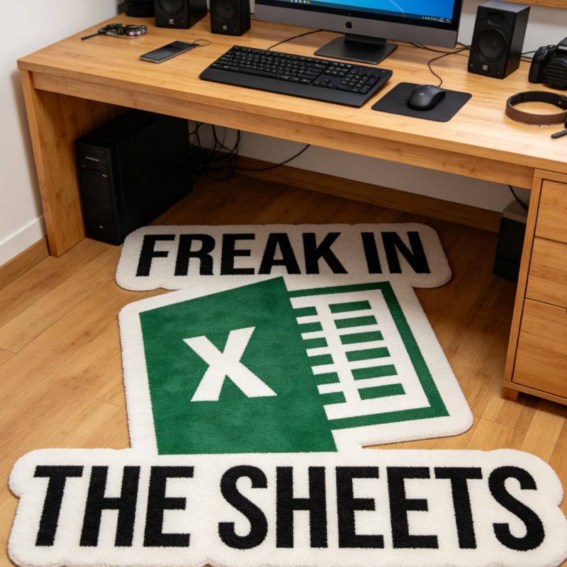 Personalized Nerdy Sheet User Graphic Rug Doormat Kids Nerd Bedroom Playroom Rug Gifts for Geek Lover