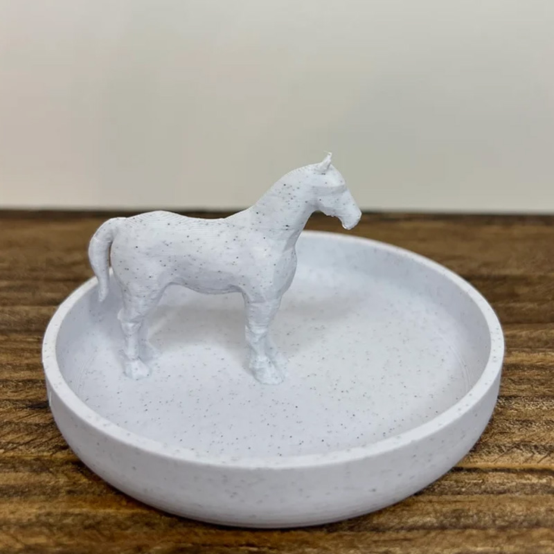 Personalized Coloring Available 3D Printing Horse Ring Dish Horse Ring Holder Night Stand Gift for Equestrian Riding Lovers