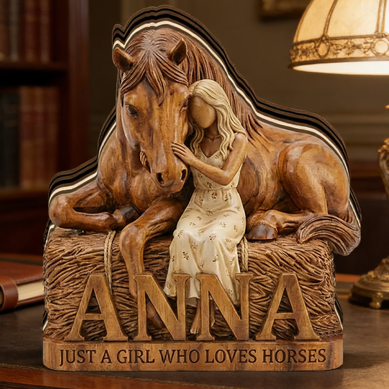 Personalized Equestrian Horse Lover Acrylic Stand Custom Gift for Riding Lovers