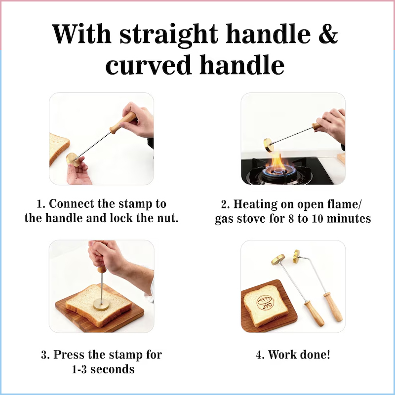 Personalized Sourdough Bread Stamp Custom Logo Branding Iron Electric Branding Iron Burger Stamp Gift for Baker Baking Lover Gifts