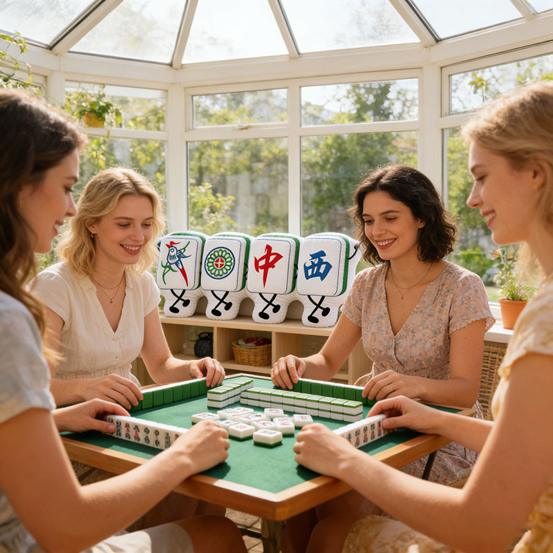 Personalized Charleston Mahjong Pillow Dance Pillow Custom Tiles for Mahjong Lovers Dance Lovers for Holiday Party for Family Friends for Her