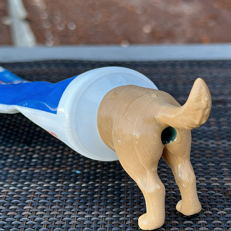 Personalized 3D Printed Dog Butt Toothpaste Pooper Top Quirky Gag Gift Funny Dog Butt Toothpaste Pooper Gift for Him 