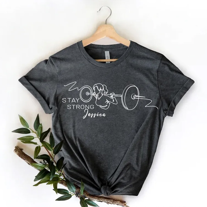 Personalized Gym Classic T-Shirt Stay Strong Workout Gifts for Fitness Enthusiasts Bodybuilders and Gym Lovers