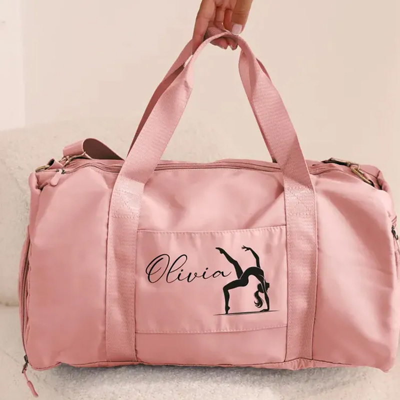 Personalized Gymnastics  Duffle Bag Name Gym Bag Initial Gym Bag Overnight Bag Birthday Christmas Gift for Fitness Lovers
