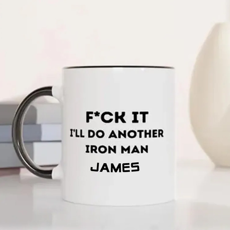 Personalized Funny Man Mug with Funny Triathlon Mug Gift for Fitness Enthusiasts Bodybuilders and Gym Lovers