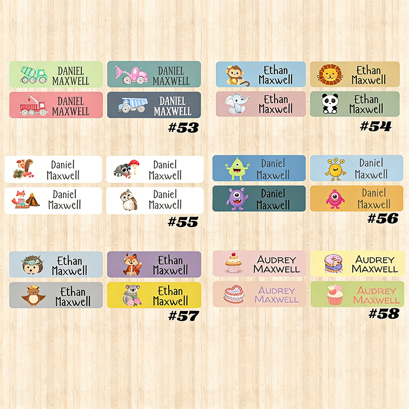 Personalized Waterproof Name Labels School & Daycare Supplies Customized Labels Daycare Labels Name Labels gift for kids