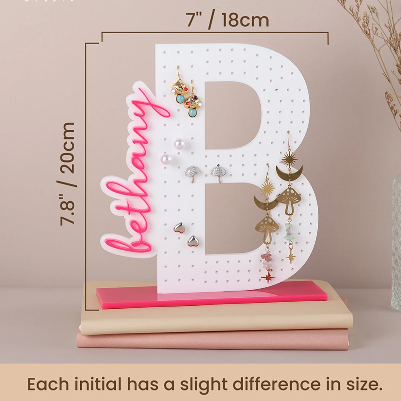 Personalized Earring Holder  Birthday Gift for Her Custom Earring Display Acrylic Jewelry Organizer Teenage Girl Gifts Gifts for Mom