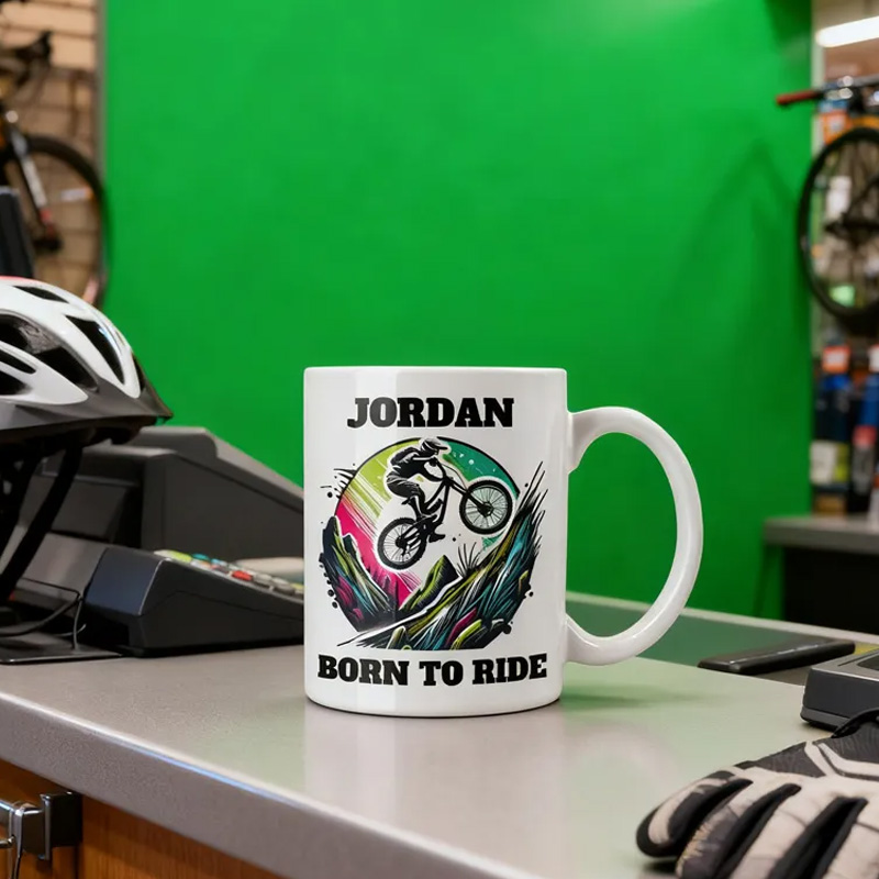 Personalized Mountain Bike Legend Mug Race Bike Mug Cyclist Mug Bicycle Coffee Cup Bicycle Tea Cup Bicycle Ceramic Mug Gift For Him