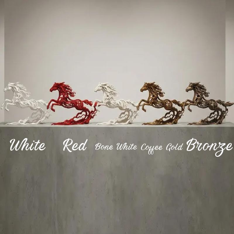 Personalized 3D Printed Horse Figurine Modern Minimalist Bookshelf Decor Home Decoration Gift for Equestrian Lovers