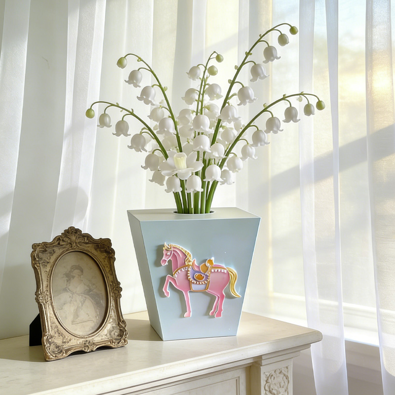 Personalized Horse Vase 3D Print Sculpture Planter Gift for Equestrian Riding Lovers