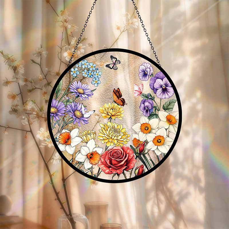 [Copy]Personalized Baseball Stained Glass Suncatcher with Player Silhouette 