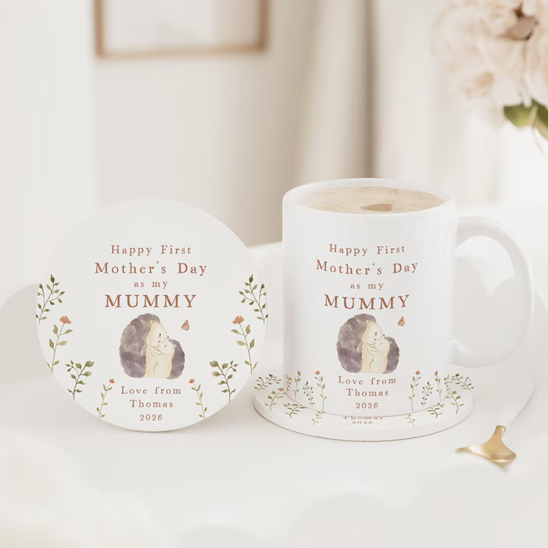 Personalized Mother's Day Ceramic Gift Set for New Nana Nanna Nannie Nanny Nan First Mothers Day Nana Mug & Coaster Gift