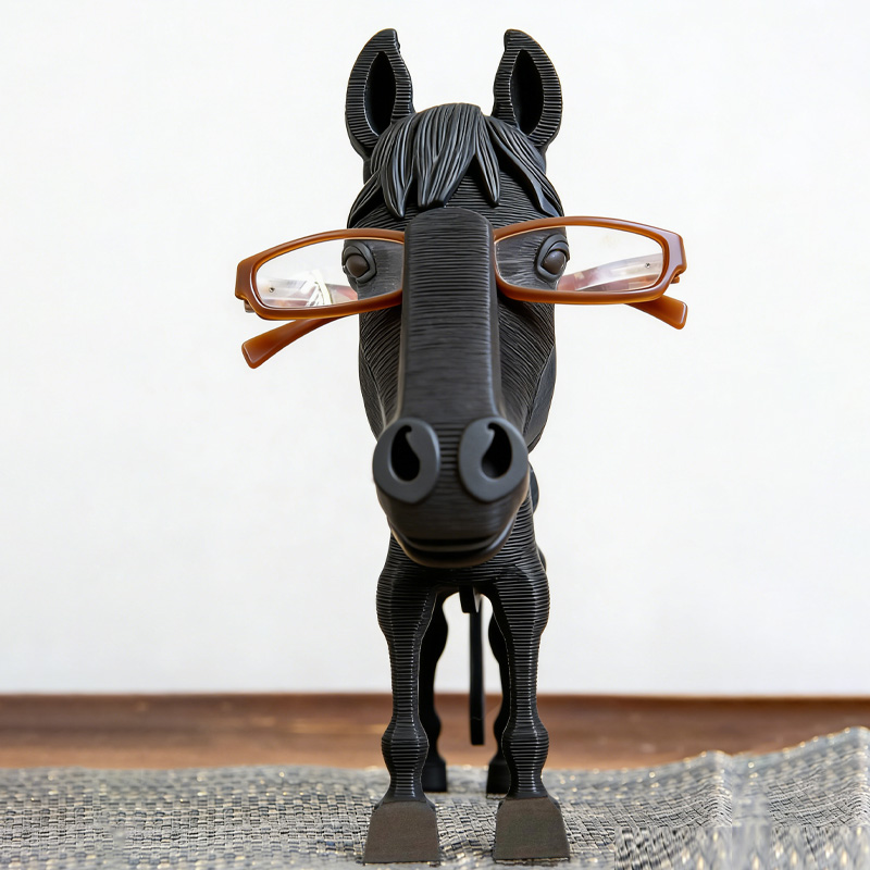 Personalized 3D Printed Horse Glasses Stand Eyeglass Holder for Horse Lover Memorial Decor for Equestrain Lovers