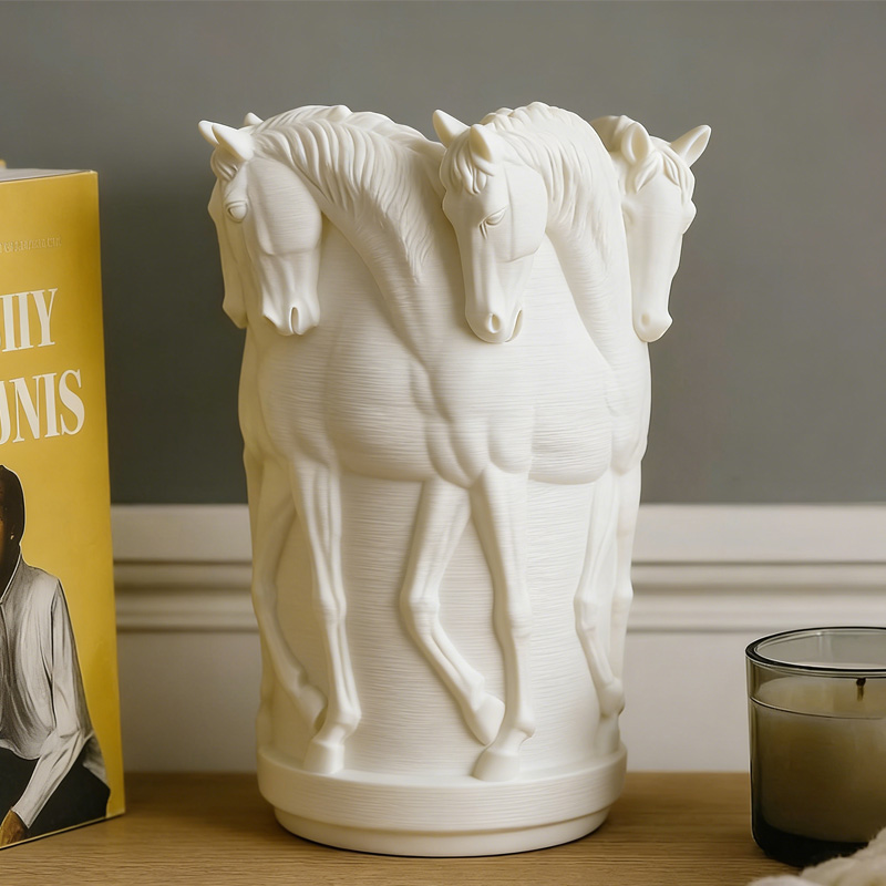 Personalized Stallion Vase 3D Print Horse Sculpture Planter Gift for Equestrian Riding Lovers