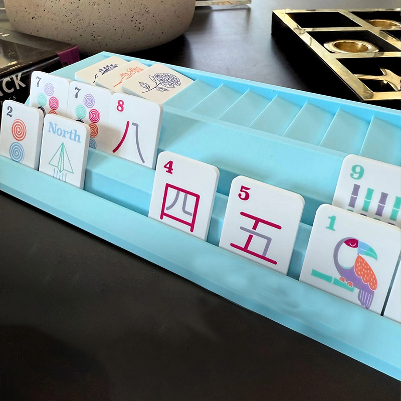 Travel Mahjong Racks, Magnetic Pushers, Mahjong Beginner for Mahjong Lovers