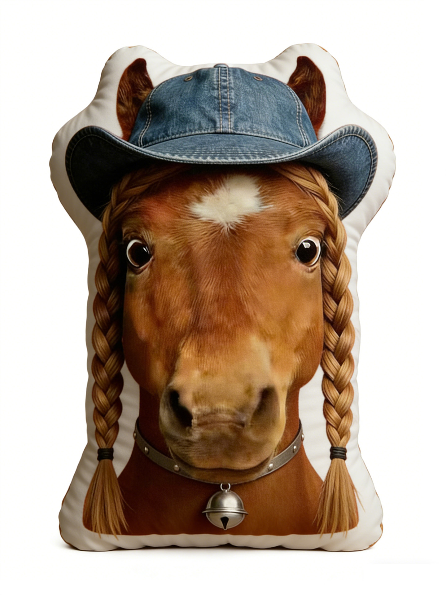 Personalized Graphic 3D Print Funny Horse Cute Animal Decoration Pillow for Equestrain Lovers