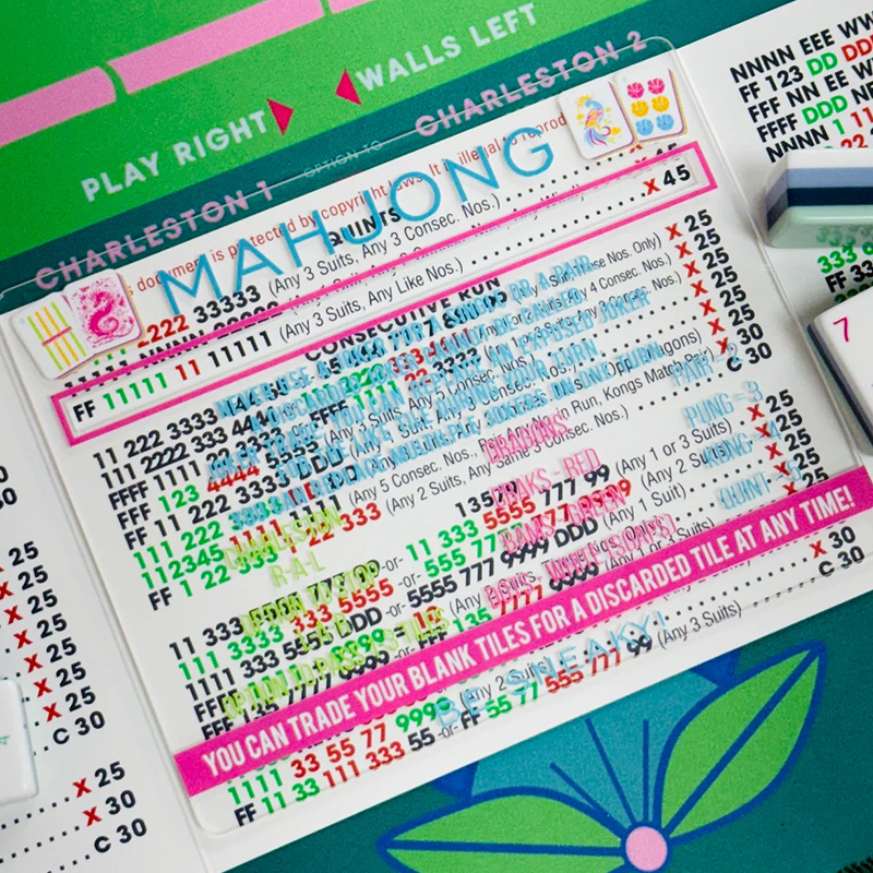 Personalized Mahjong Line Reader for Mahjong Lover Gift