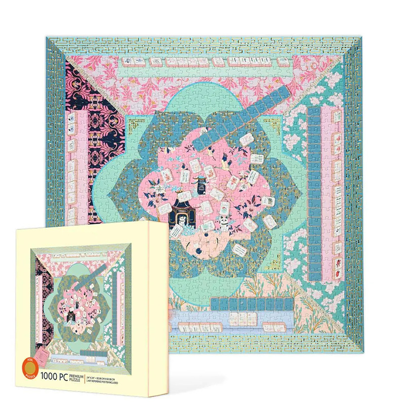 Let's Play Mahjong 1000 Piece Jigsaw Puzzle Gift for Her