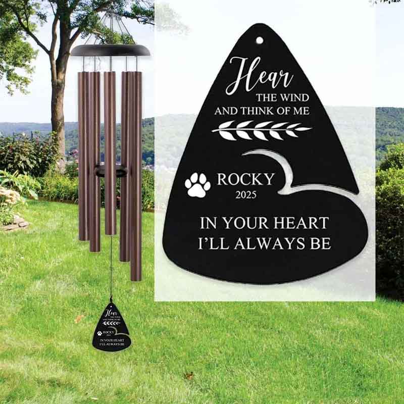 Personalized Pet Lover Dog Memorial Wind Chime