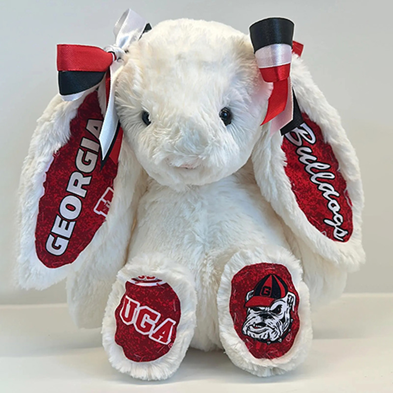 Personalized Collegiate Cute Bunny with Custom School Spirit Bunny  Graduation Alumni Gift - Over 1000+ Schools
