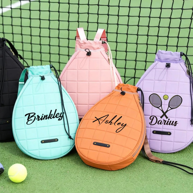Personalized Tennis Travel Bag with Custom Initials and Printed Patterns Suitable for Both Men and Women
