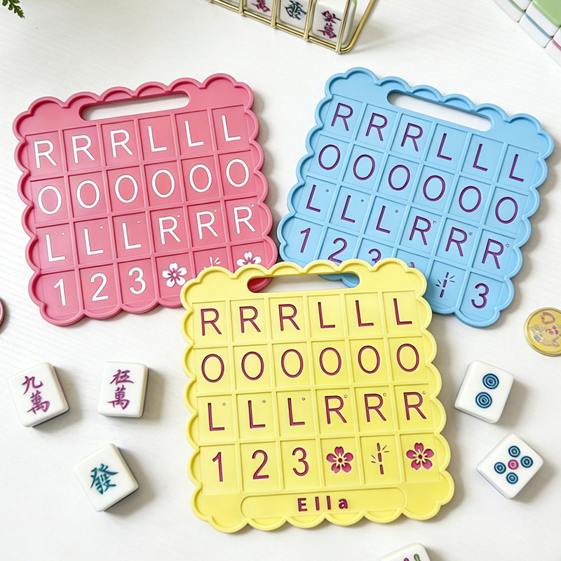 Mahjong Solo Practice Board Reusable Training 3d printed Board for Tile Placement Strategy Learning and Skill Improvement for Beginners and Advanced Players