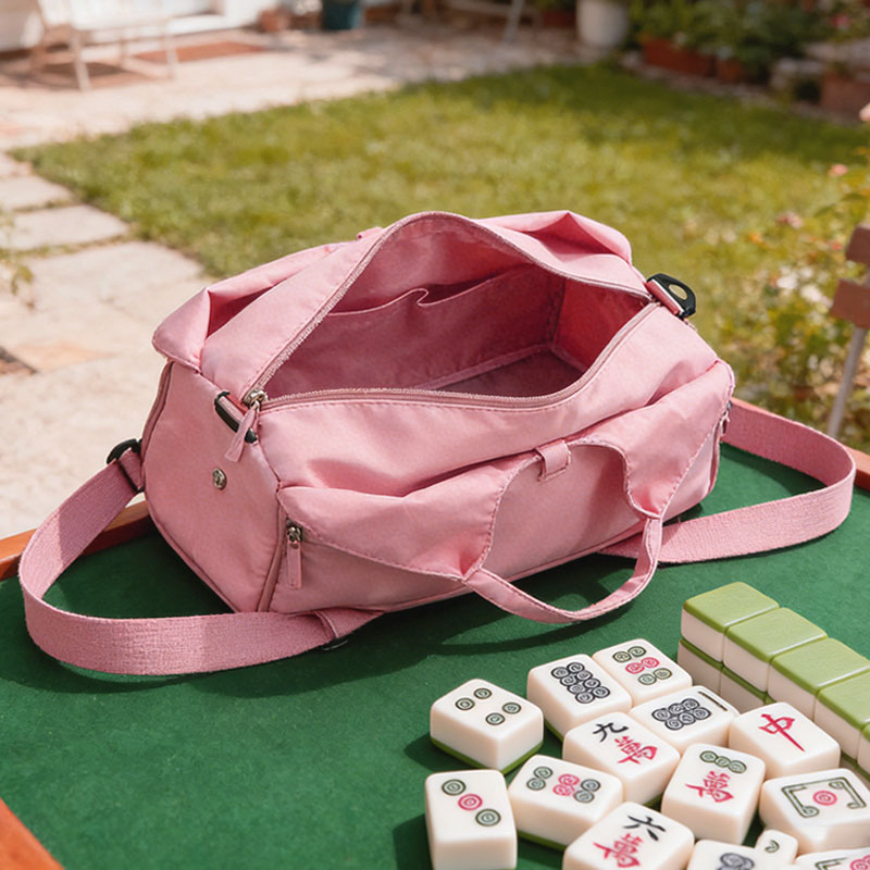 American Mahjong Game Set Tote Bag Mahjong Storage Box Mat One Pusher and Tile Rack Combos