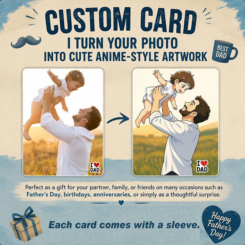 Personalized Father's Day Pokemon Card Custom Pokemon Card Gift For Dad Father's Day Gift Custom Pokemon Present