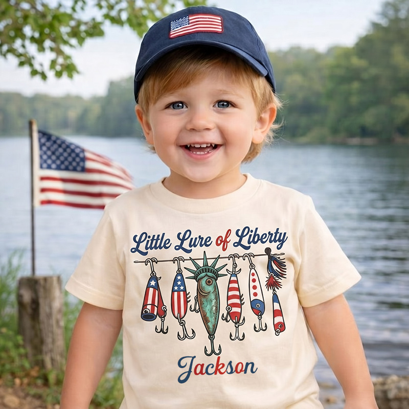 Personalized Little Lures Of Liberty Patriotic Fishing Lures Red White