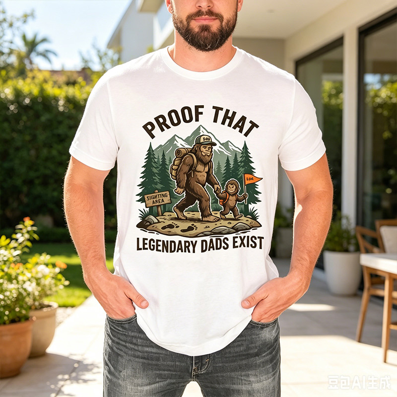 Personalized Proof that Legendary Dads Exist Shirt Father‘s Day Gift Shirt Customized with Kids Cool Dad Gift