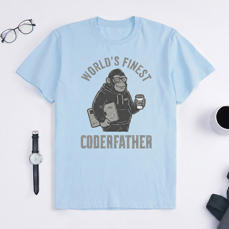 Personalized World’s Finest Coderfather Shirt Dad T-Shirt with Name Custom Birthday Father's Day Gift for Him