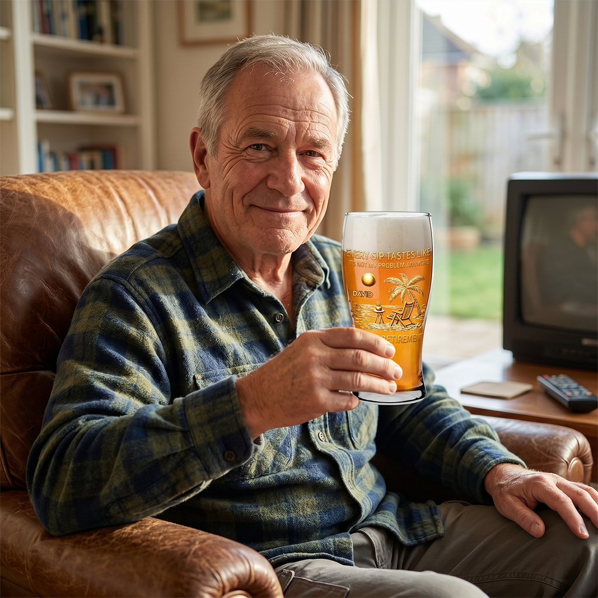Personalized Beer Glass Every Sip Tastes Like Not My Problem Retirement Gift