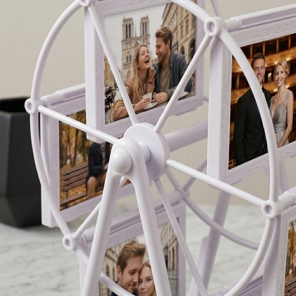 Personalized Photo Ferris Wheel Photo Album Keepsake Family Photo Decor Wedding Gift for Her Housewarming Gift Anniversary Gift for Boyfriend