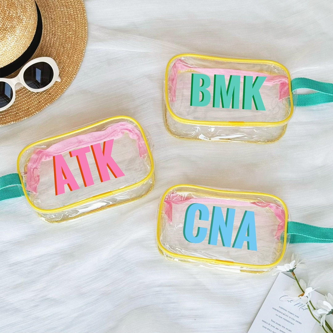 Personalized Monogrammed Pvc Pool Bag Beach Bag Bachelorette Party Favors Wet Dry Pool Pouch Organizer