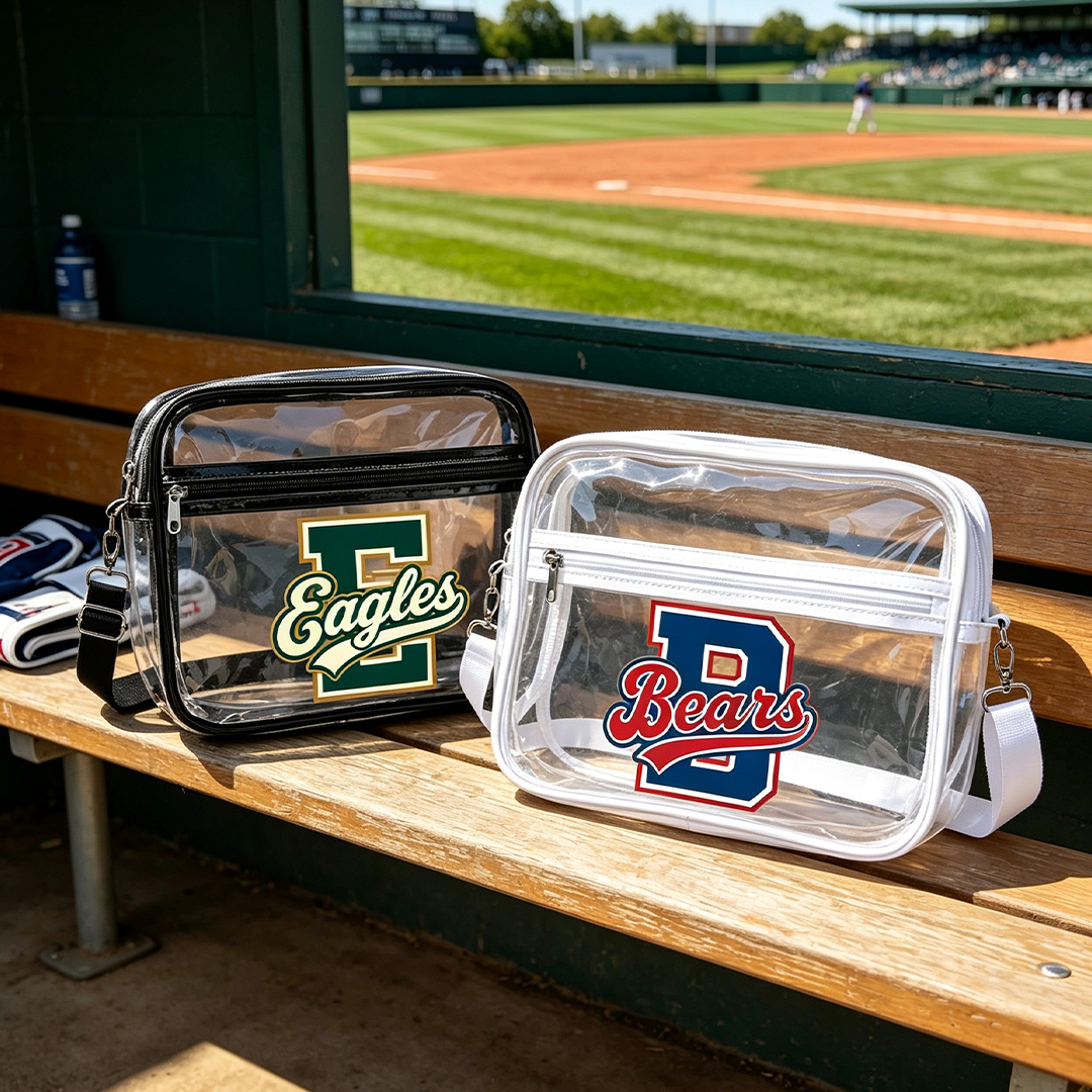 Personalized Clear Crossbody Bag Baseball Bag Snack Pack Custom Team Name and Intial Gift for Baseball Player