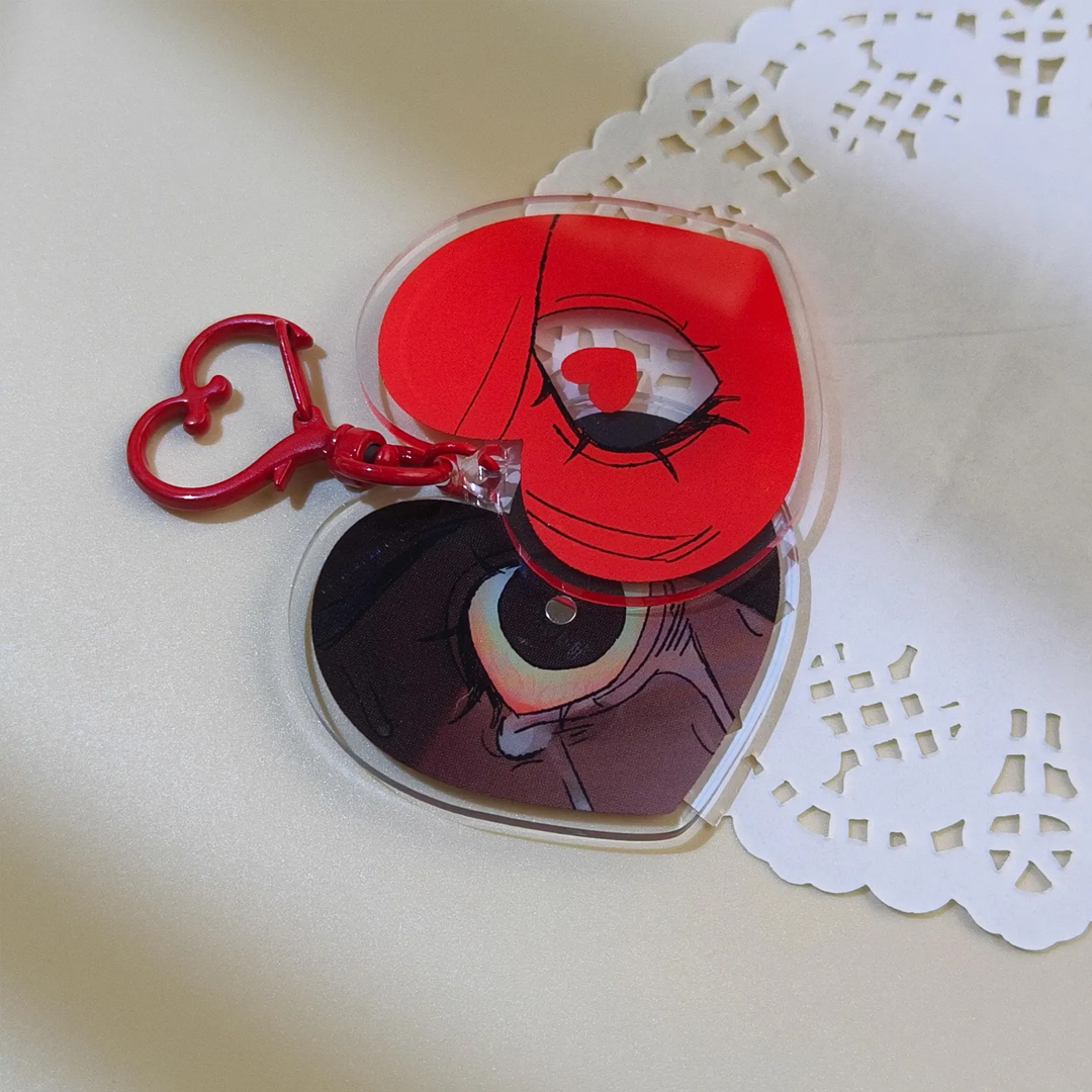 Obsession Inspired Magnet Layers Keychain Eye Charm