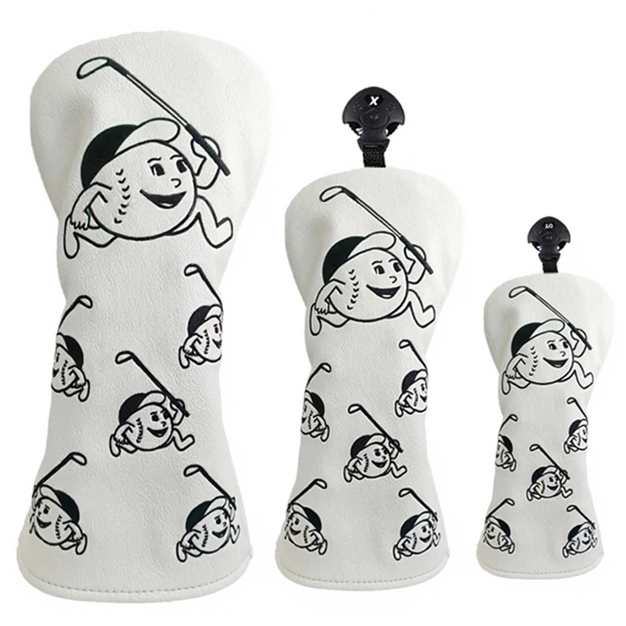 Golf Club Headcovers Set 5 Styles Gift for Golf Lovers